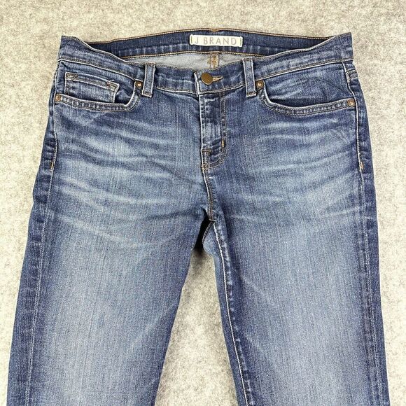J Brand Jeans Womens 30 Blue Medium Air Wash The Skinny Stretch Denim USA Made - Picture 2 of 14